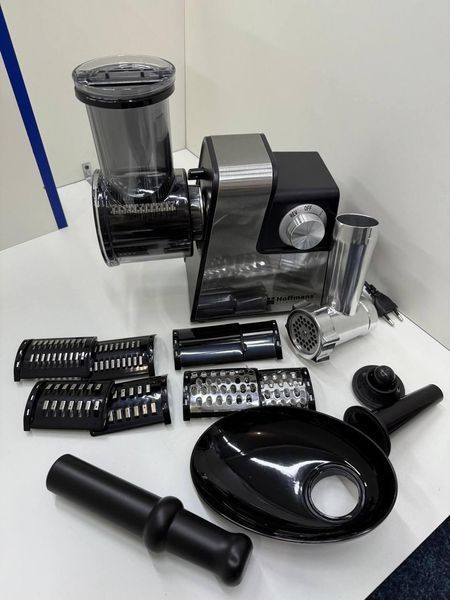 Електром'ясорубка для дому М'ясорубка овочерізка електрична Hoffmans HM-277 1000 W 10 в 1 11232 фото
