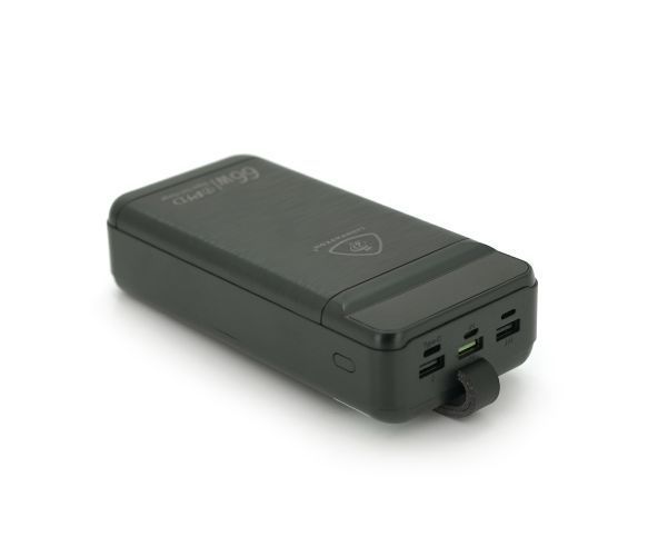 Павербанк Powerbank LIONPATTON L45, 40000mAh, QC3.0, MicroUSB, Type-C, Lighting, 3xUSB, Чорний 38067 фото