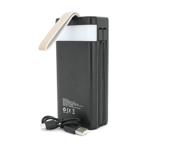 Павербанк Power bank Linkage LKP-47, Solar 50000mAh, 22.5W, Кабелi Туре-С+Lighting Чорний 44547 фото